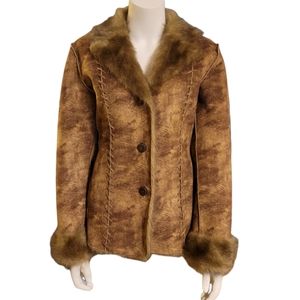 Womens Faux Fur Coat Size Medium